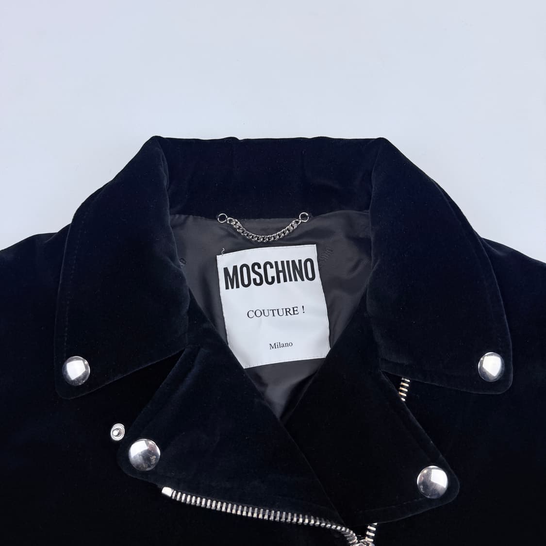 모스키노 벨벳 라이더자켓 상품이미지3