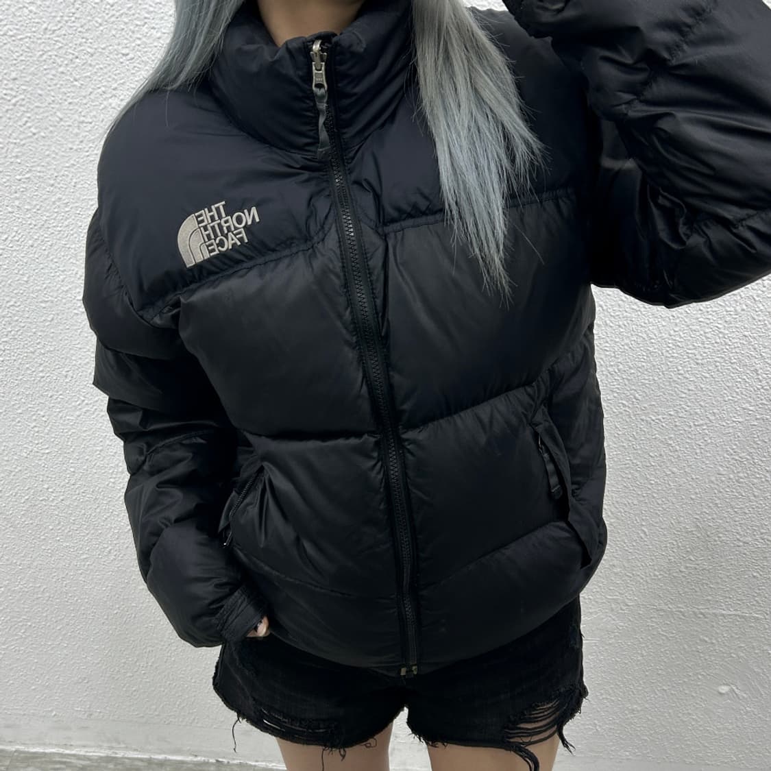 노스페이스 1996 눕시 블랙 패딩 S ( 남녀공용 ) 상품이미지2