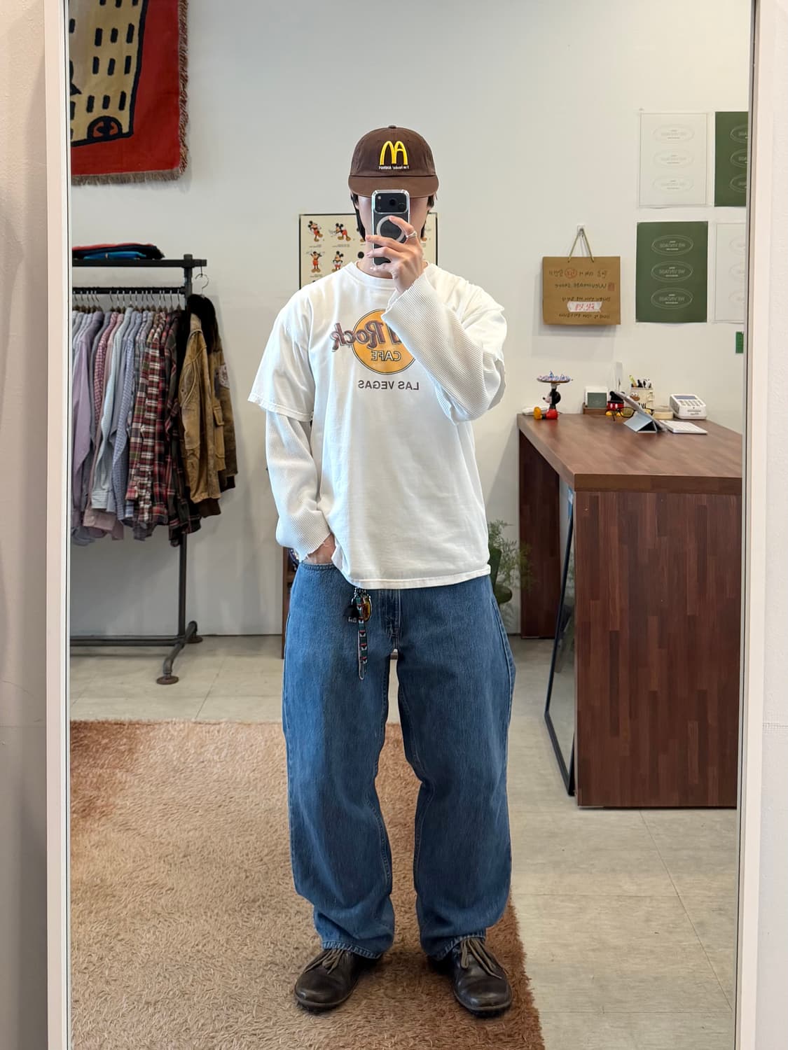 90-00s Hard Rock Cafe 하드락카페 라스베가스 반팔 티셔츠 상품이미지2