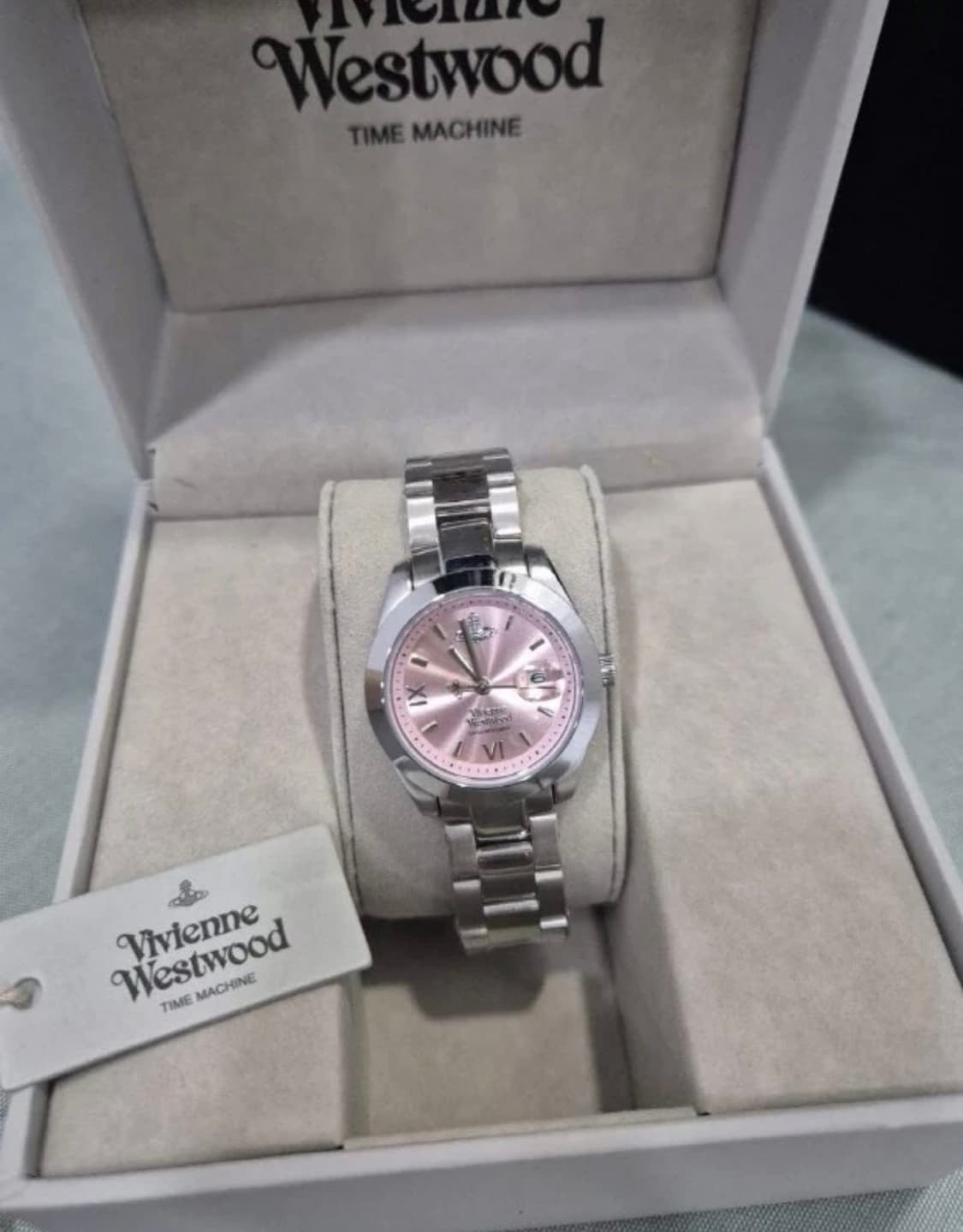 비비안 웨스트우드 핑크메탈 시계 상품이미지2