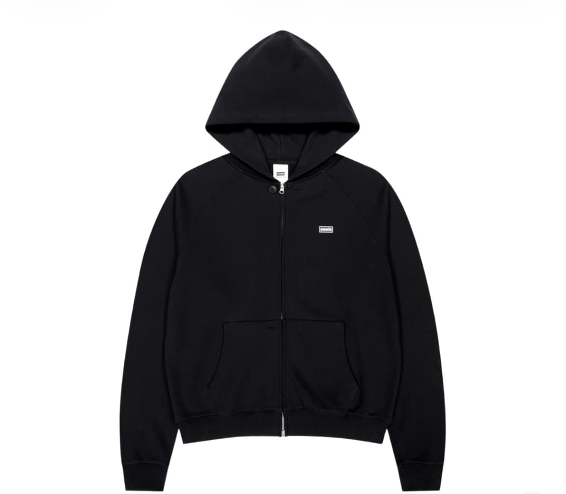 산산기어X오아시스 후디 집업 블랙 상품이미지1