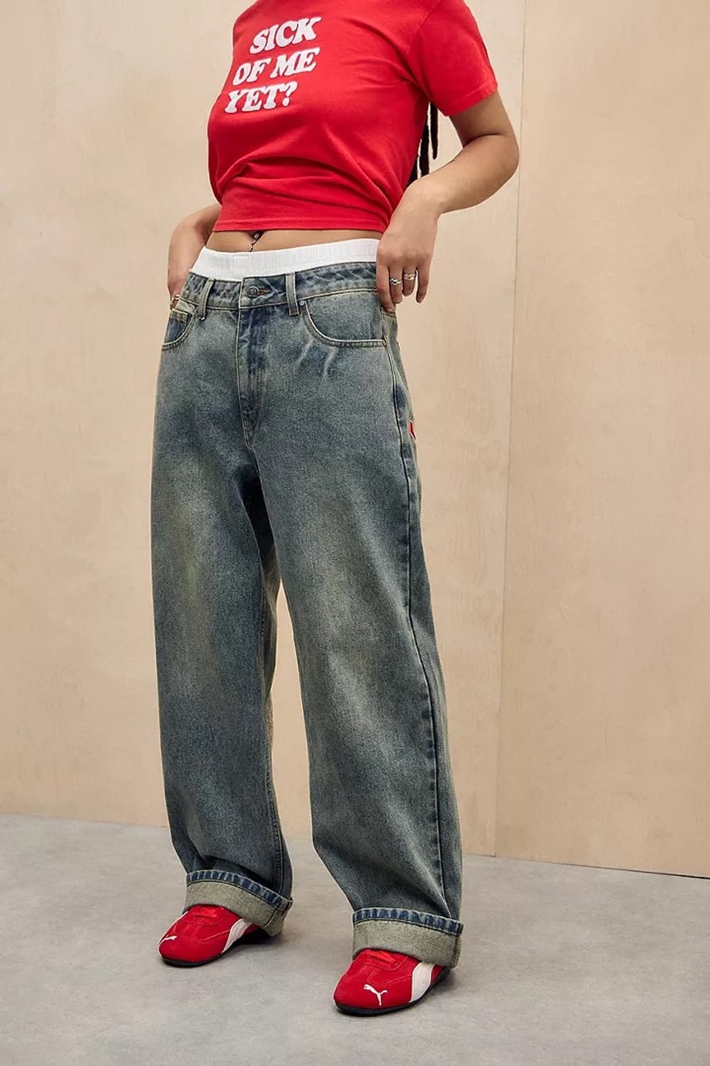 [사이즈28,30] 에드하디 배기핏 데님 용자수 드래곤 팬츠 상품이미지9