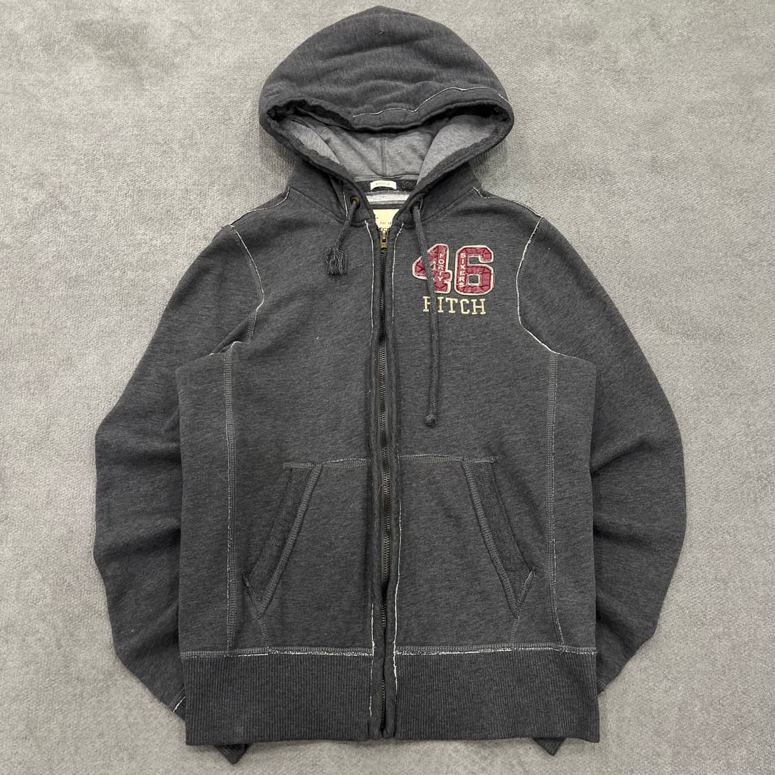 M 아베크롬비 그레이 후드집업 상품이미지1