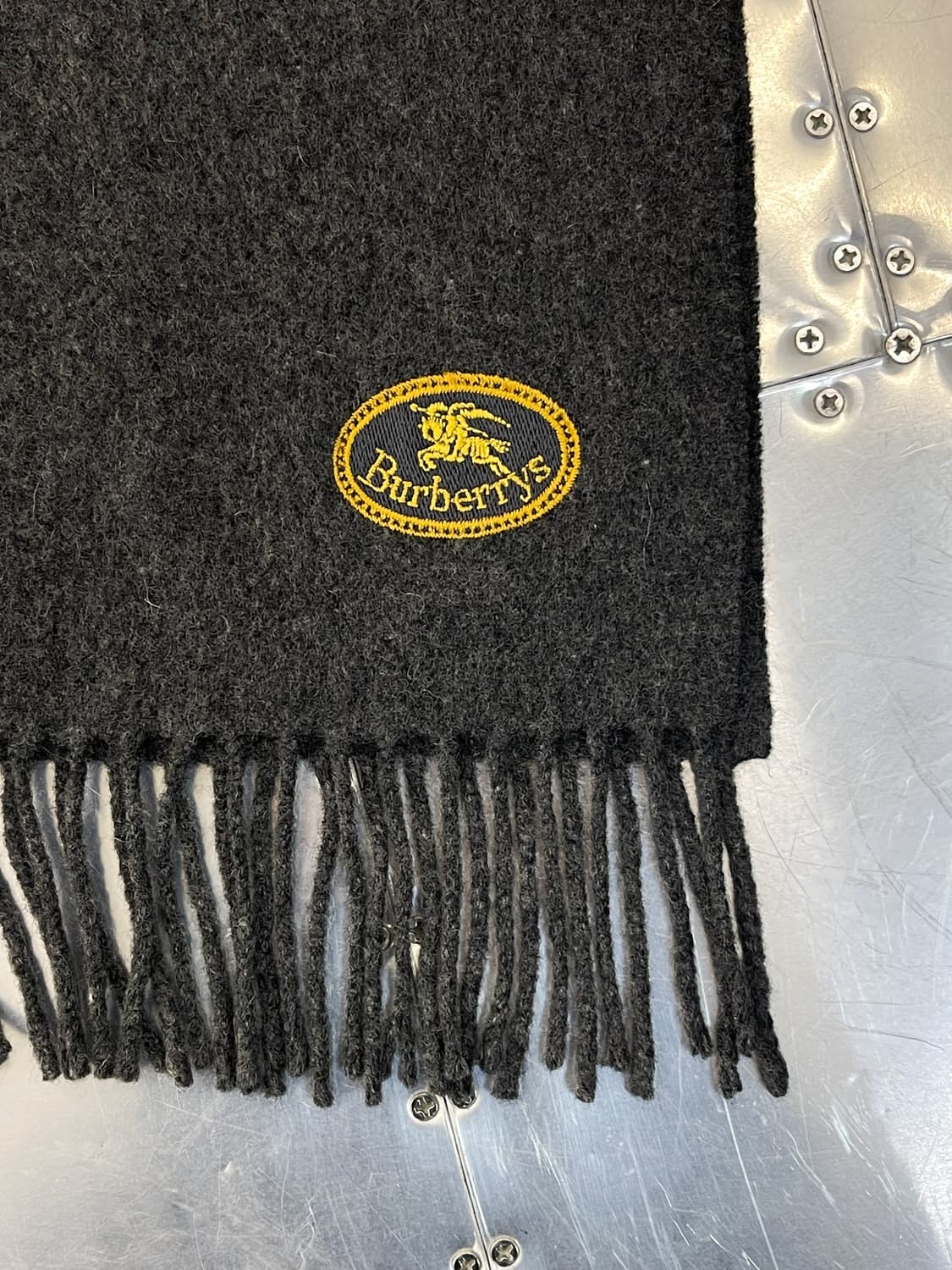 버버리 90s 이퀘스트리안 나이트 울 스카프 상품이미지4