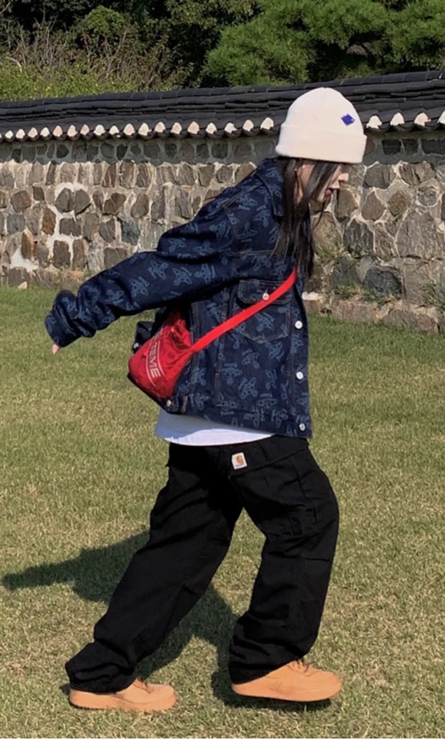 (새상품) 슈프림 신치 가방 스몰 레드 상품이미지3