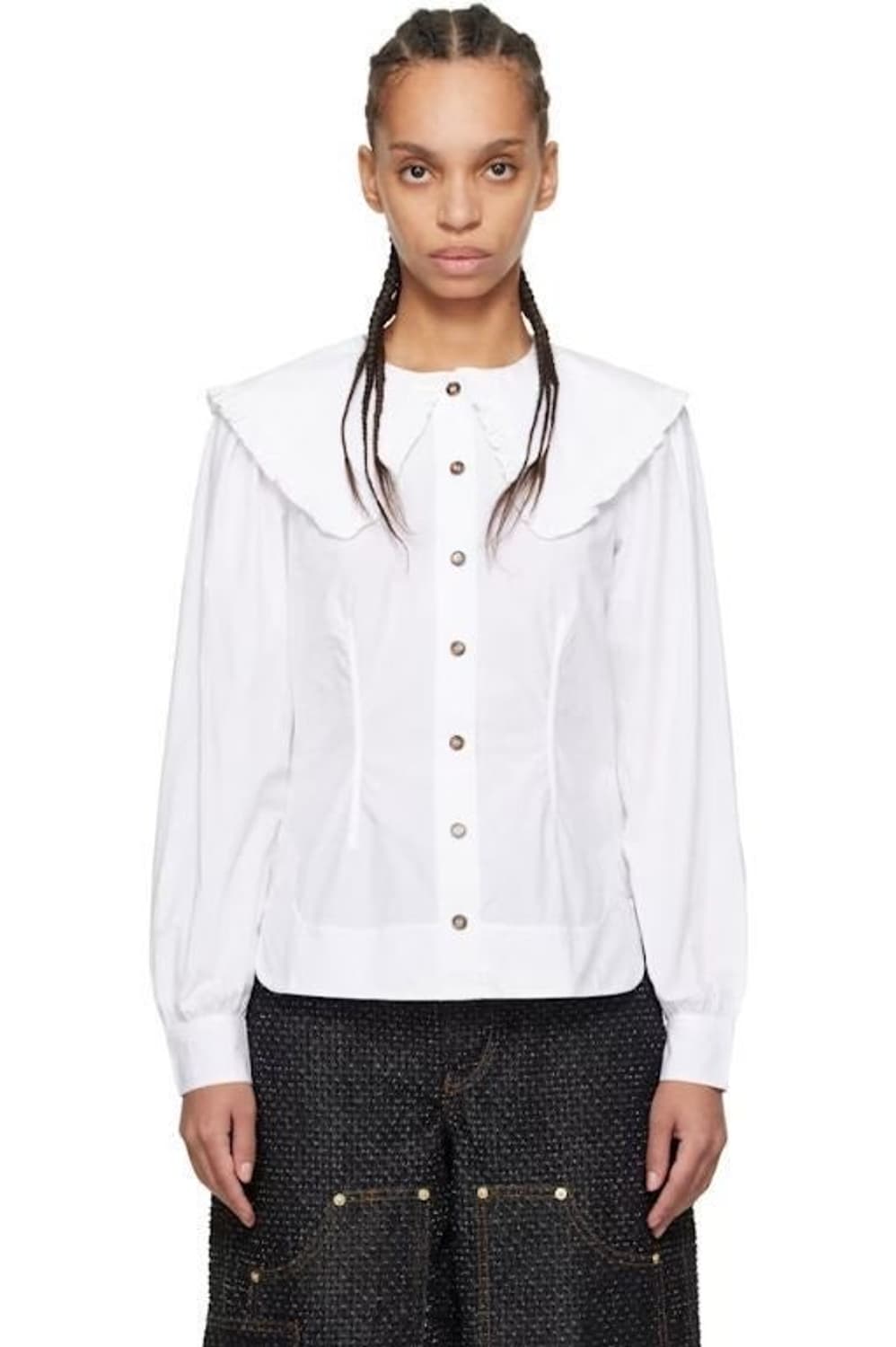 가니 포플린 블라우스 34 상품이미지1