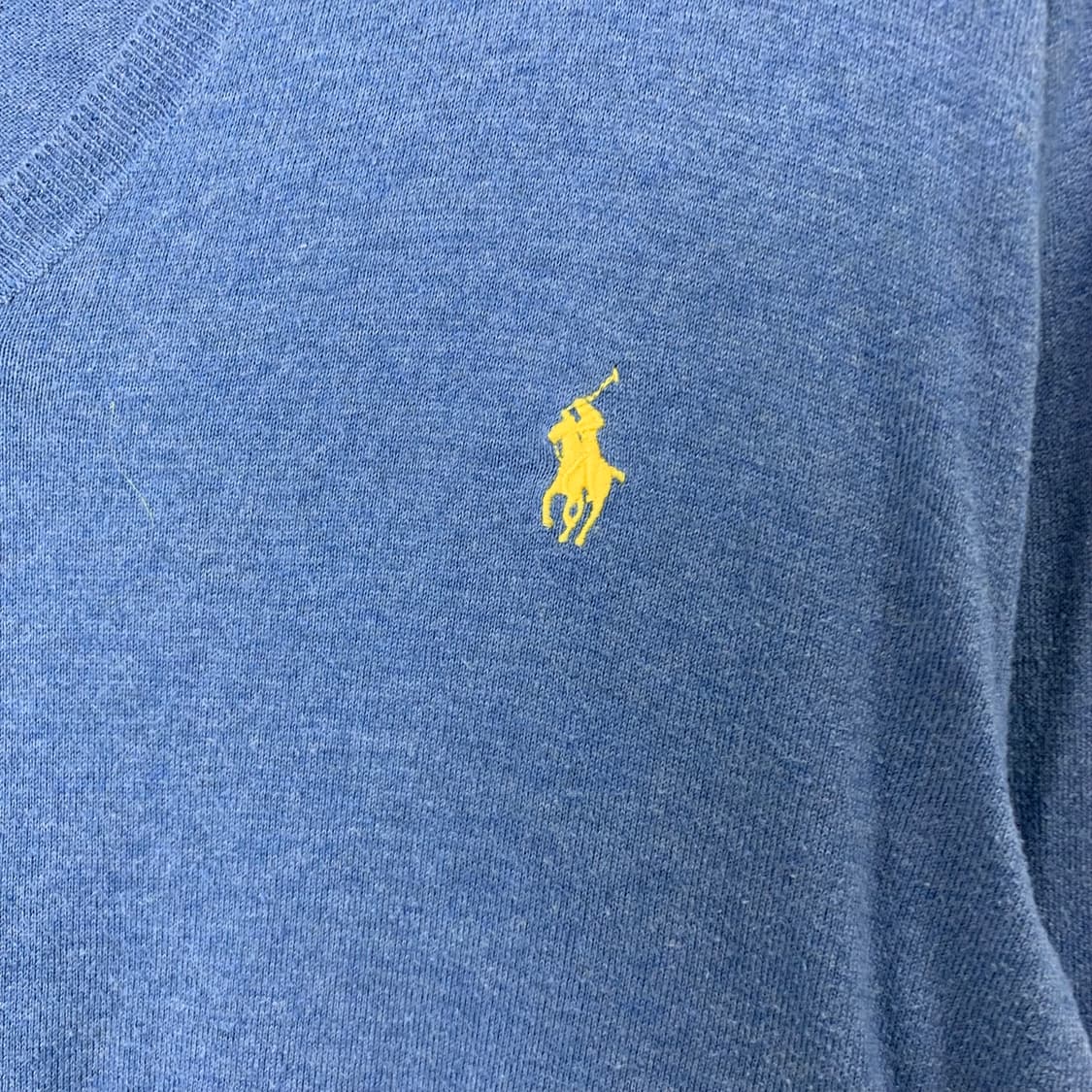 폴로 랄프로렌 피마코튼 스카이블루 브이넥 니트 상품이미지3