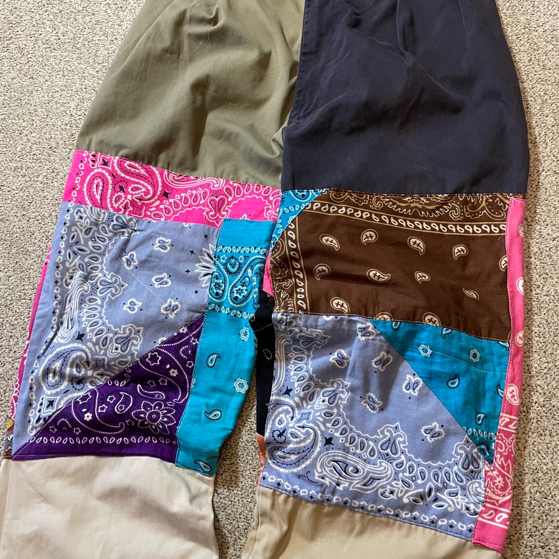 폴로 패치워크 페이즐리 리메이크 팬츠 상품이미지2