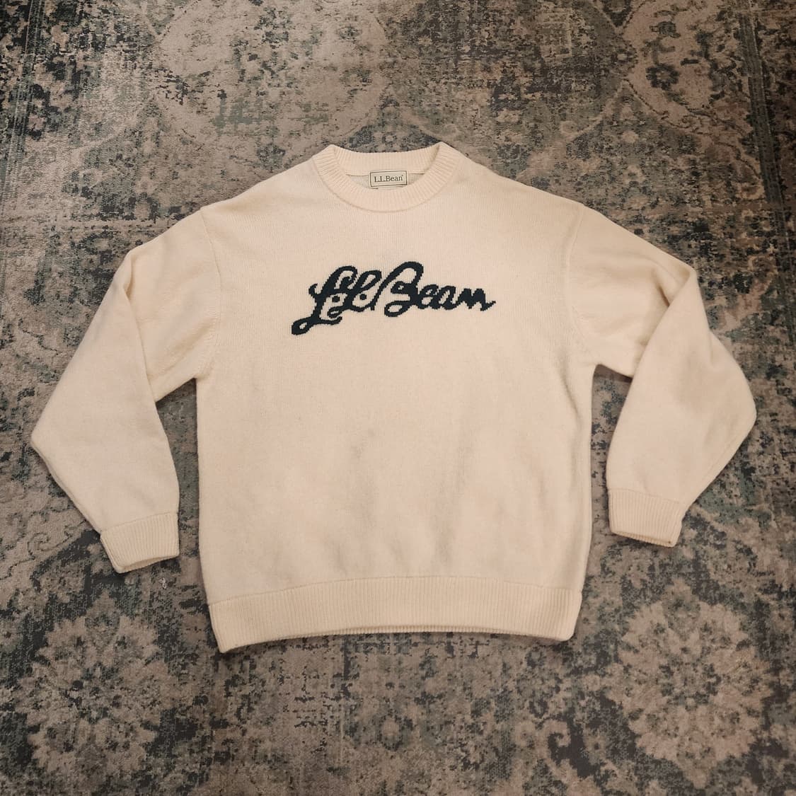 90s제작 엘엘빈  스펠아웃 울니트 상품이미지2