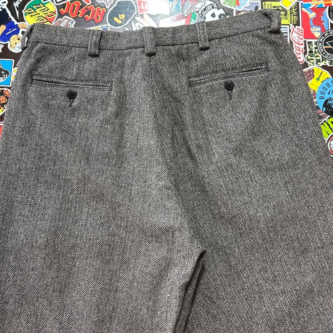 90s 폴로 랄프로렌 헤링본 울 팬츠 34 상품이미지3