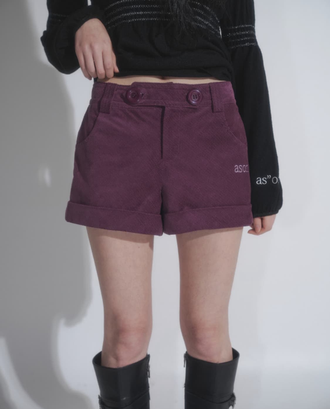 애즈온 코듀로이 숏팬츠 상품이미지1