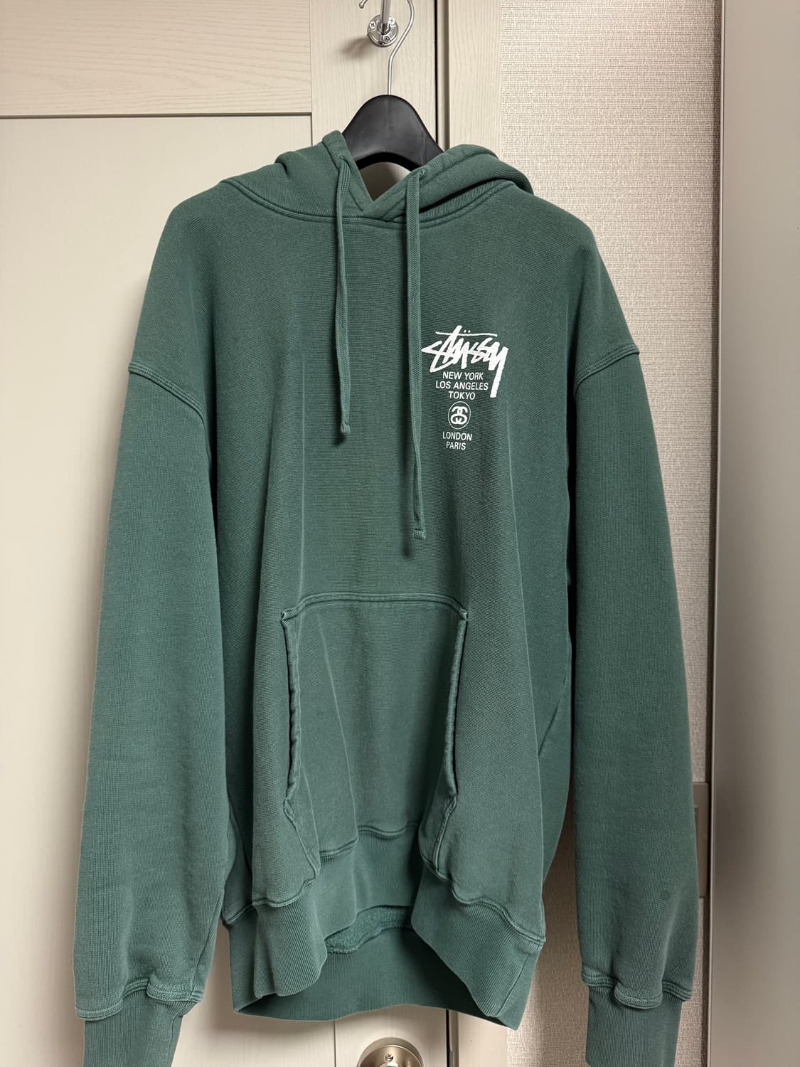 스투시 월드투어 후드티 그린M 상품이미지2