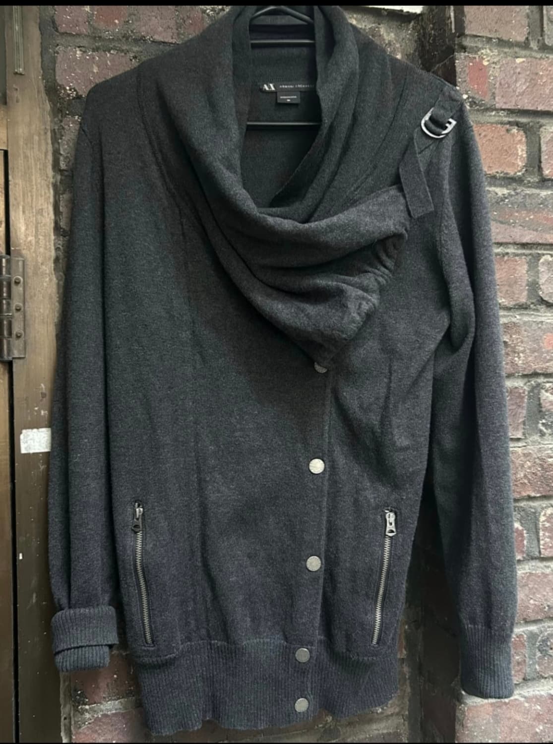 2000s 아르마니 익스체인지 드레이프 집업 상품이미지1