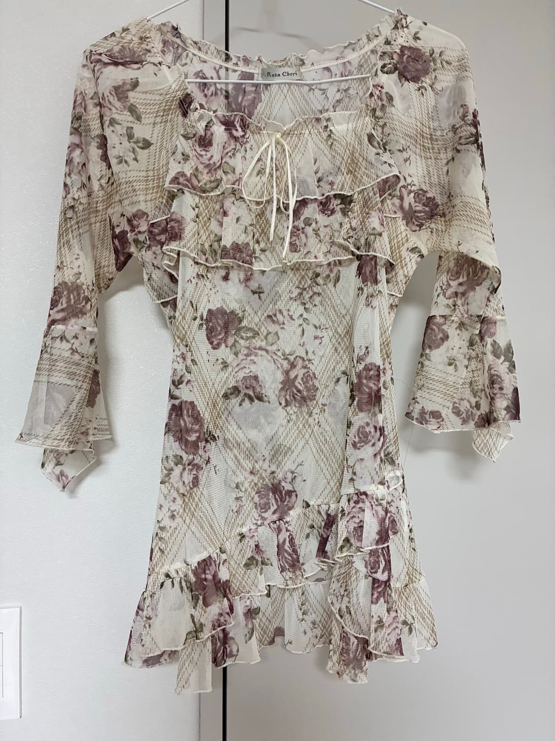 로사체리 빈티지 블라우스탑 상품이미지1