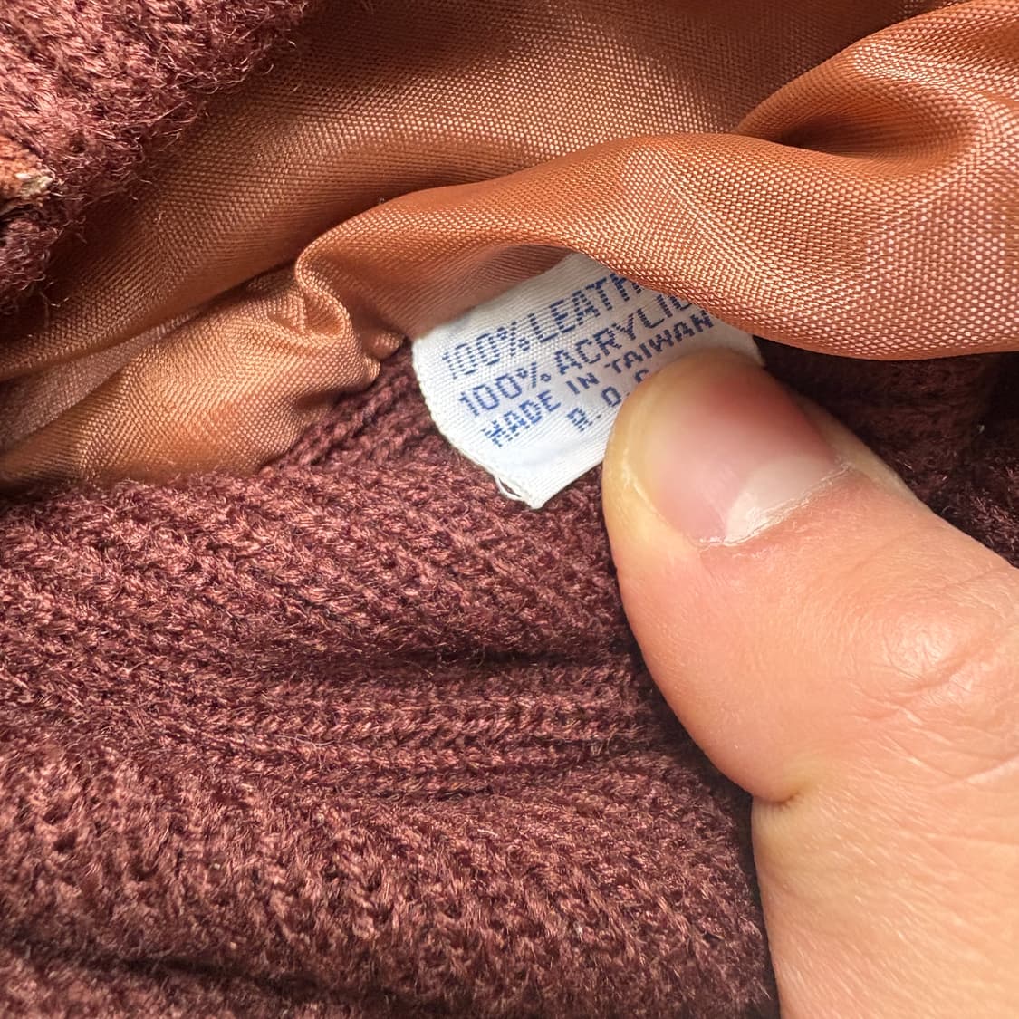 80s 스웨이드 믹스 스웨터가디건 상품이미지4