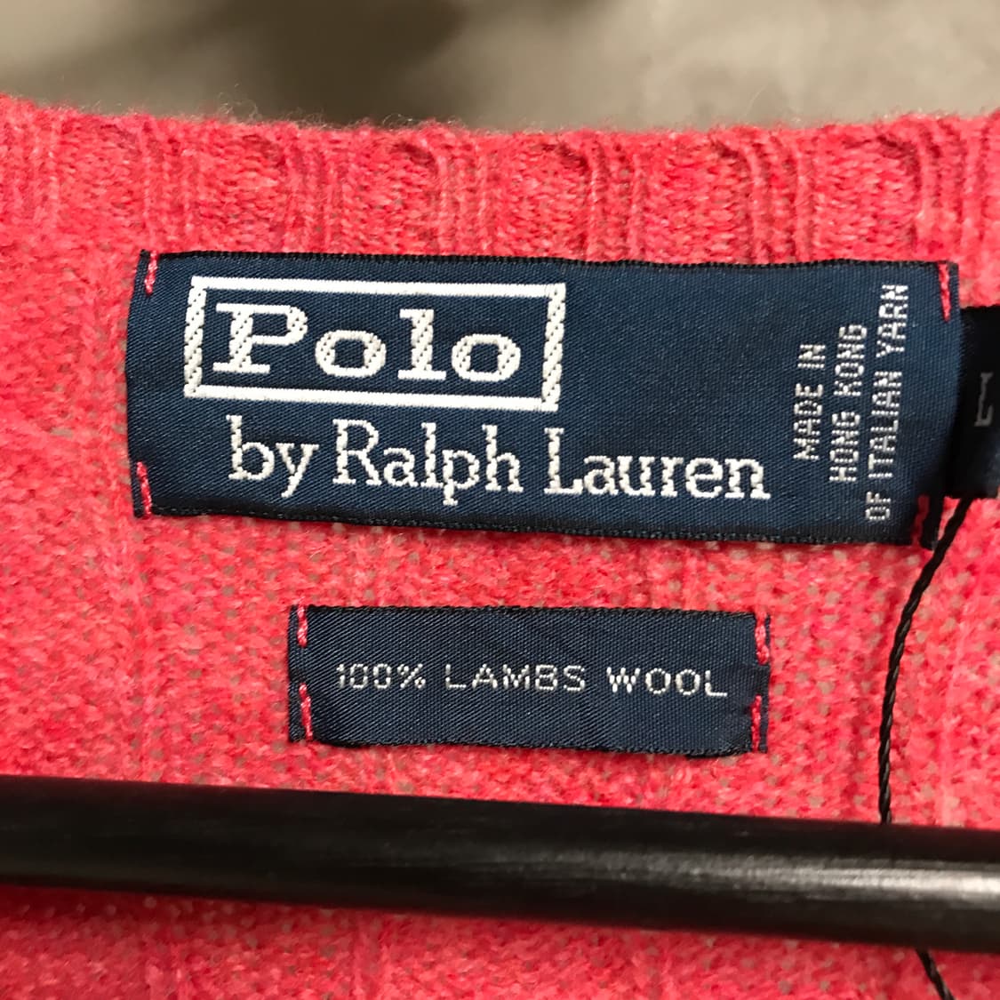 폴로 랄프로렌 케이블 니트 핑크 L 상품이미지5