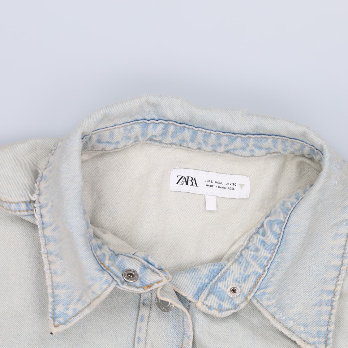 EUR L 자라 여성 크롭데님 0203H1 상품이미지4