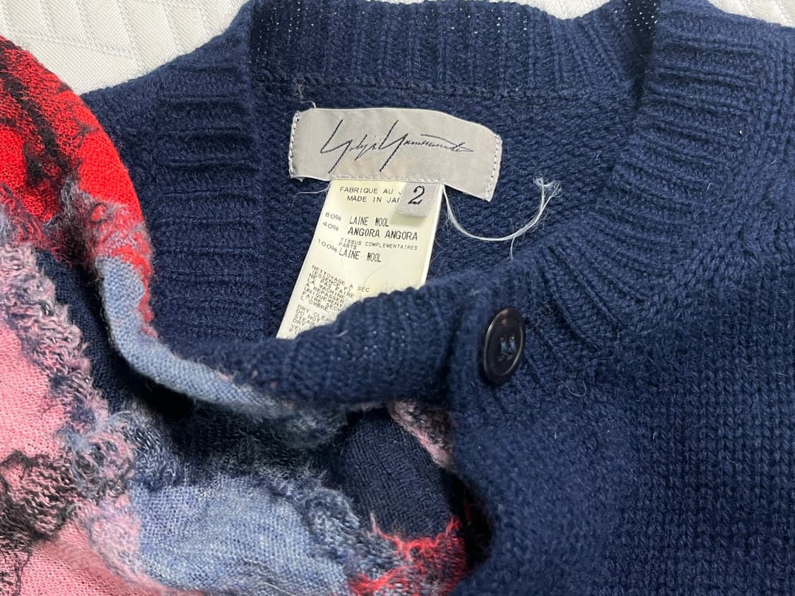 요지야마모토 7부 가디건 상품이미지3