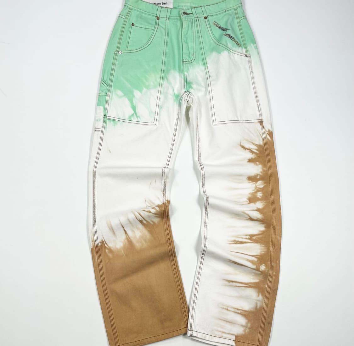 28 앤더슨벨 투톤 그라이데이션 스트레이트 데님팬츠 상품이미지2