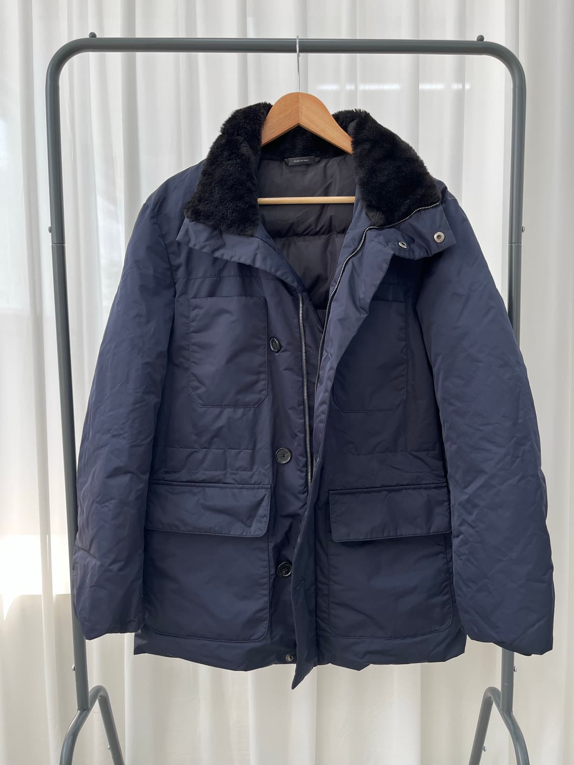 질샌더 남성 네이비 패딩 46사이즈 상품이미지1