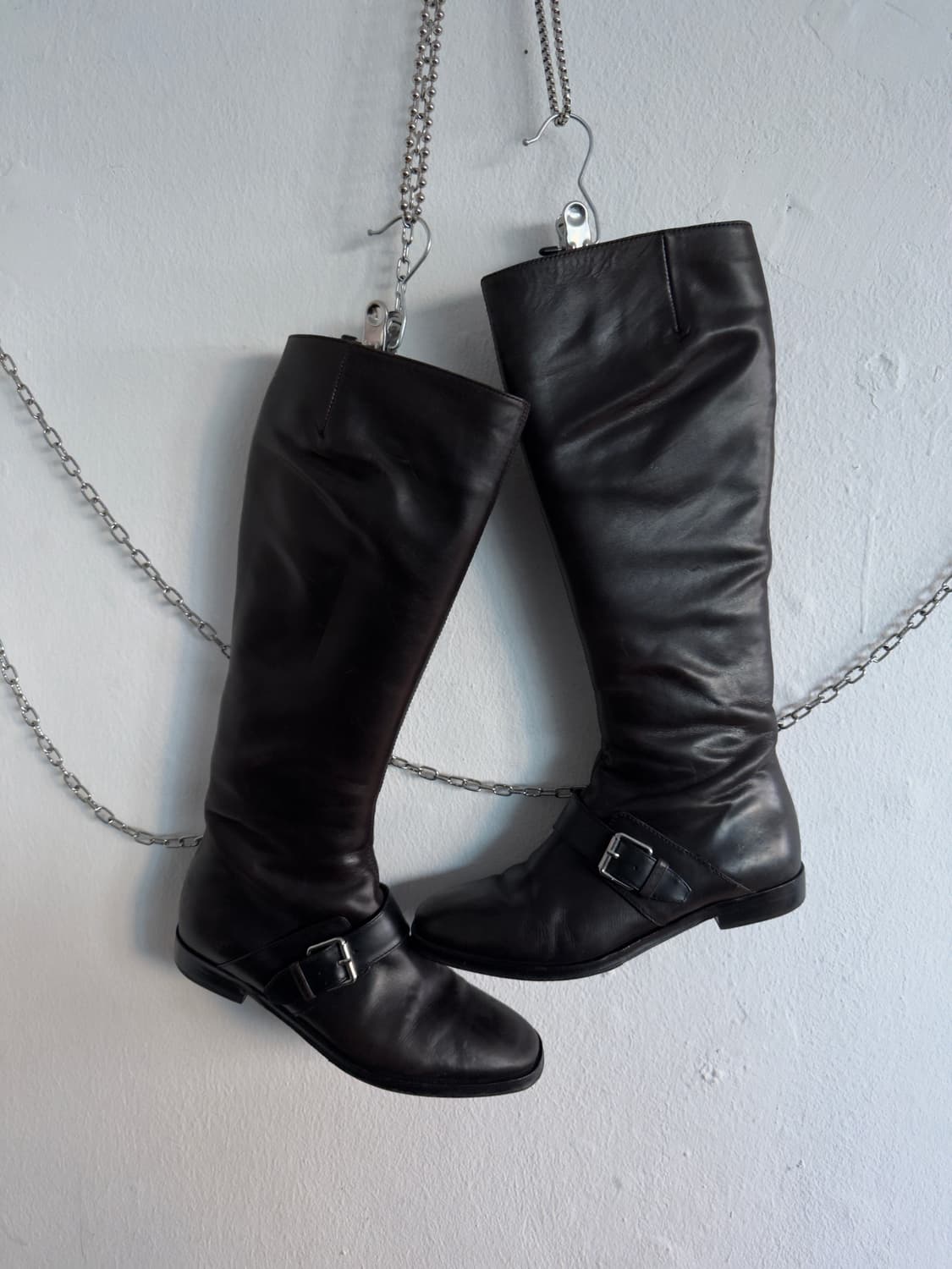 겐조 슈링크레더 버클 롱부츠 상품이미지1