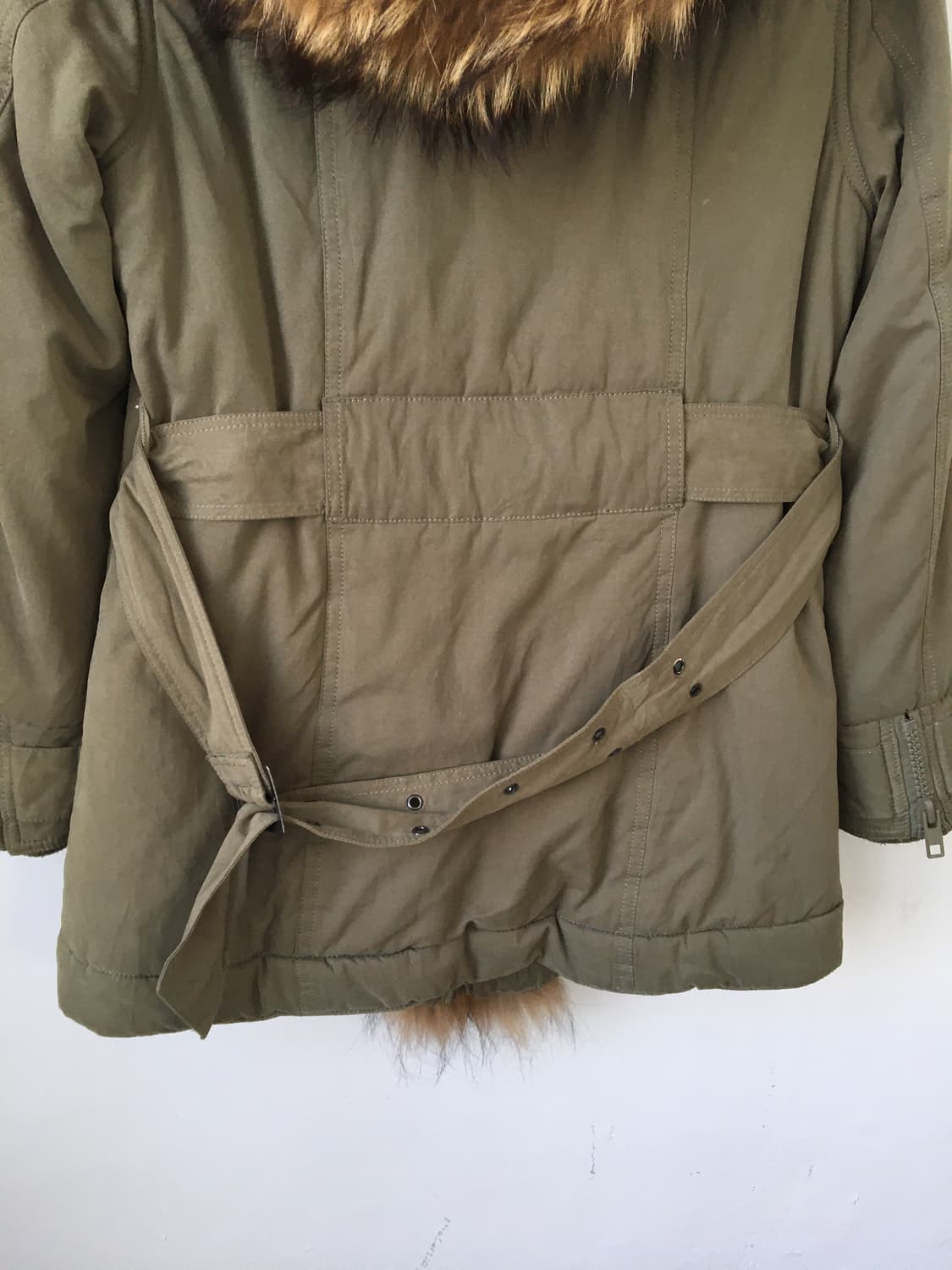 Raccoon fur trimming hood jacket 상품이미지6