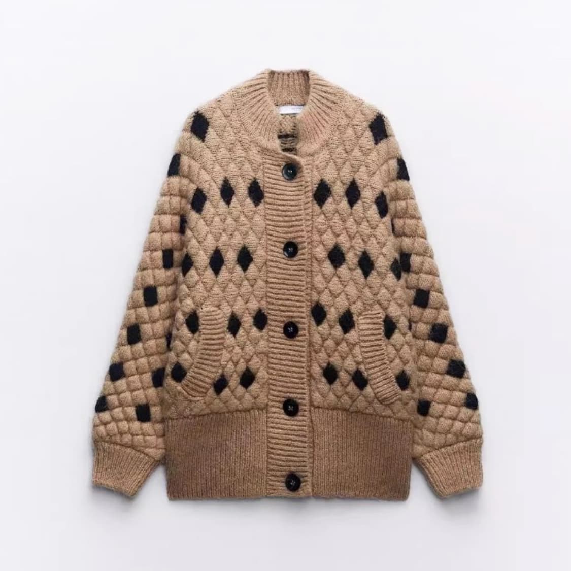 자라(ZARA) 퀼티드 니트가디건 프리사이즈 새상품 상품이미지4