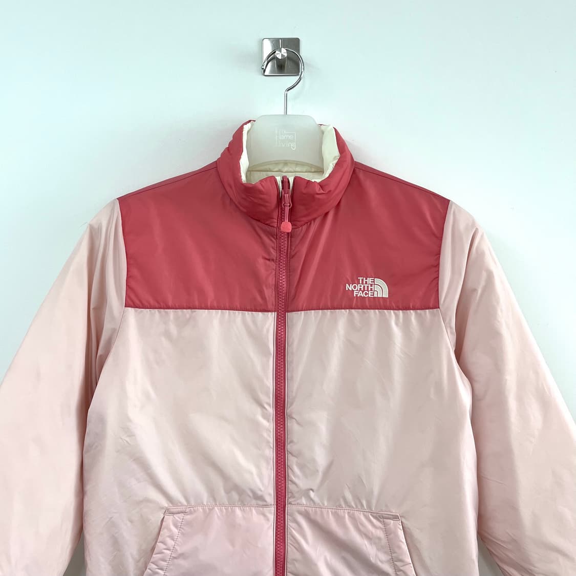 노스페이스 리버시블 딸기우유 아이보리 양면 경량 패딩 상품이미지9