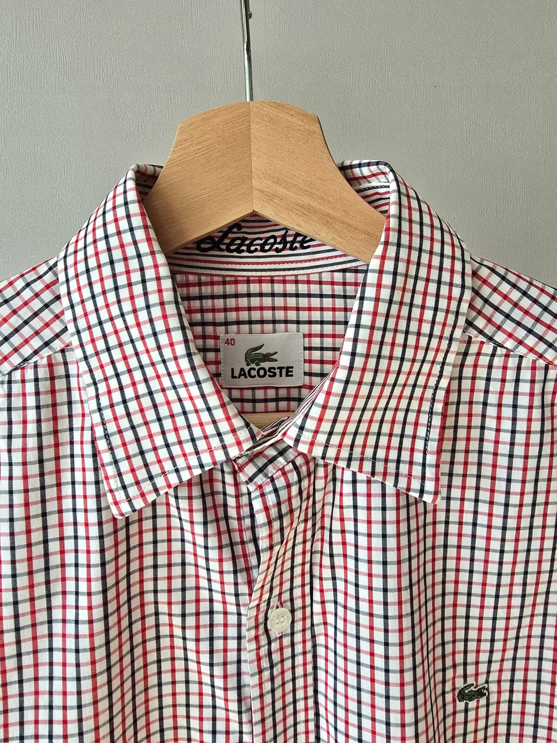 라코스테 체크남방 40(100) 상품이미지2