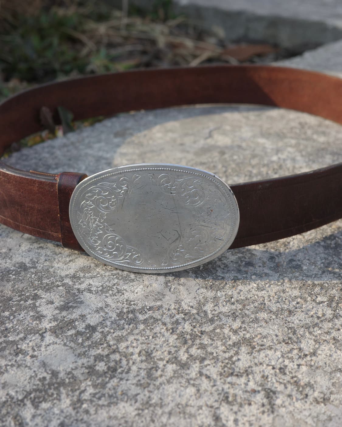 빈티지 에스닉 버클 레더 벨트 상품이미지2
