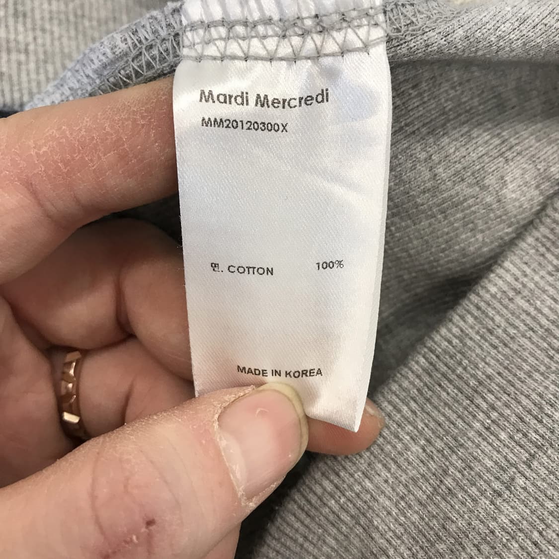 마르디메크르디 더블데이지 맨투맨 [F] 상품이미지6