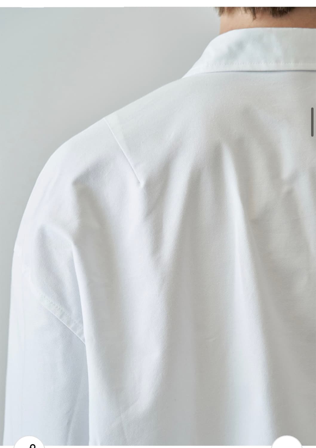 (L) 드로우핏 오버핏 옥스퍼드 셔츠 [WHITE] 판매 상품이미지5