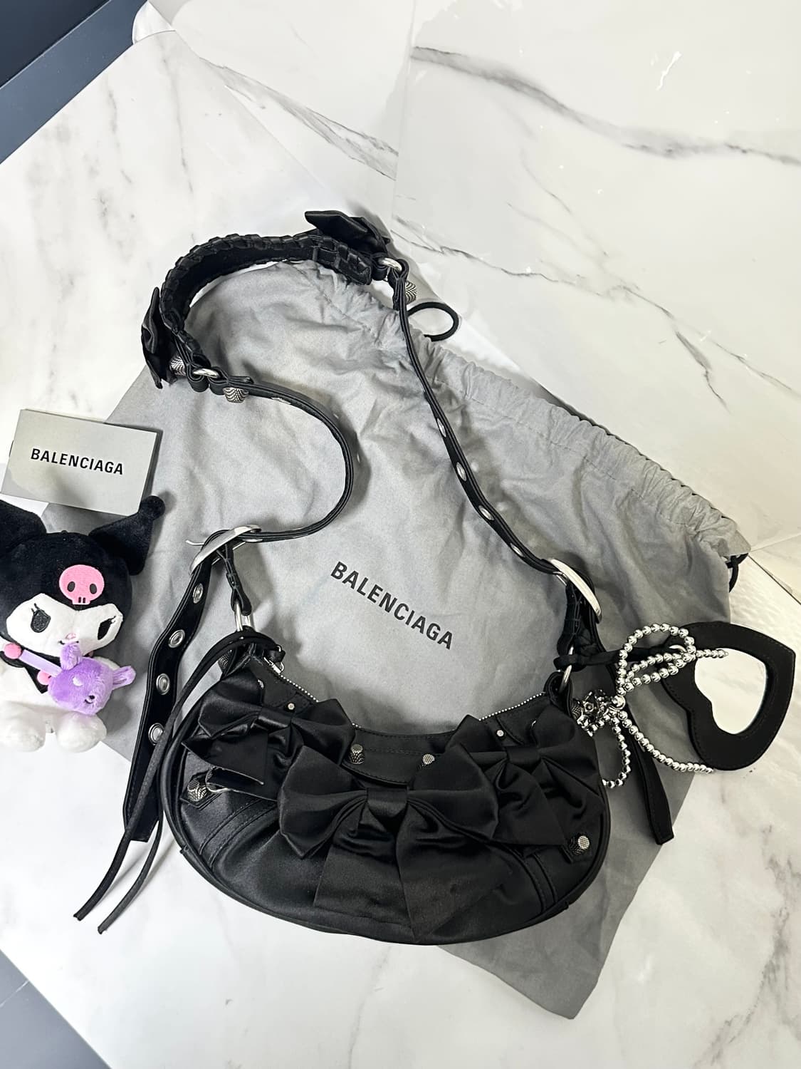 [SA급 정품] 발렌시아가 리본 르카골 블랙 상품이미지9