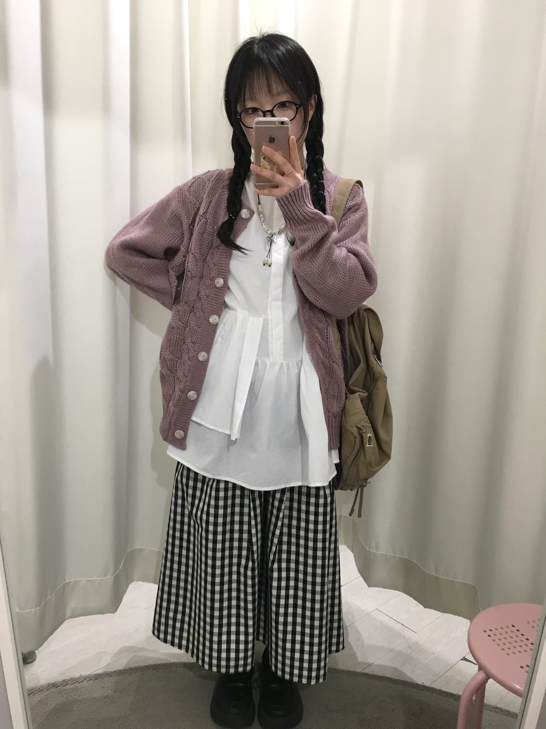 Gingham check skirt 상품이미지2