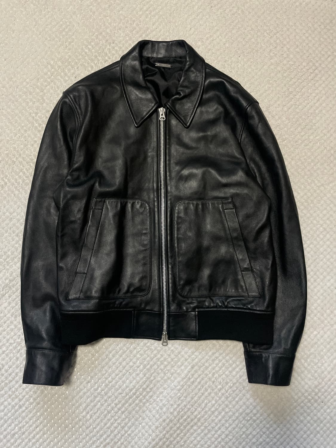 TONY WACK 토니웩 2WAY 램스킨 양가죽 레더 블루종 자켓 상품이미지1