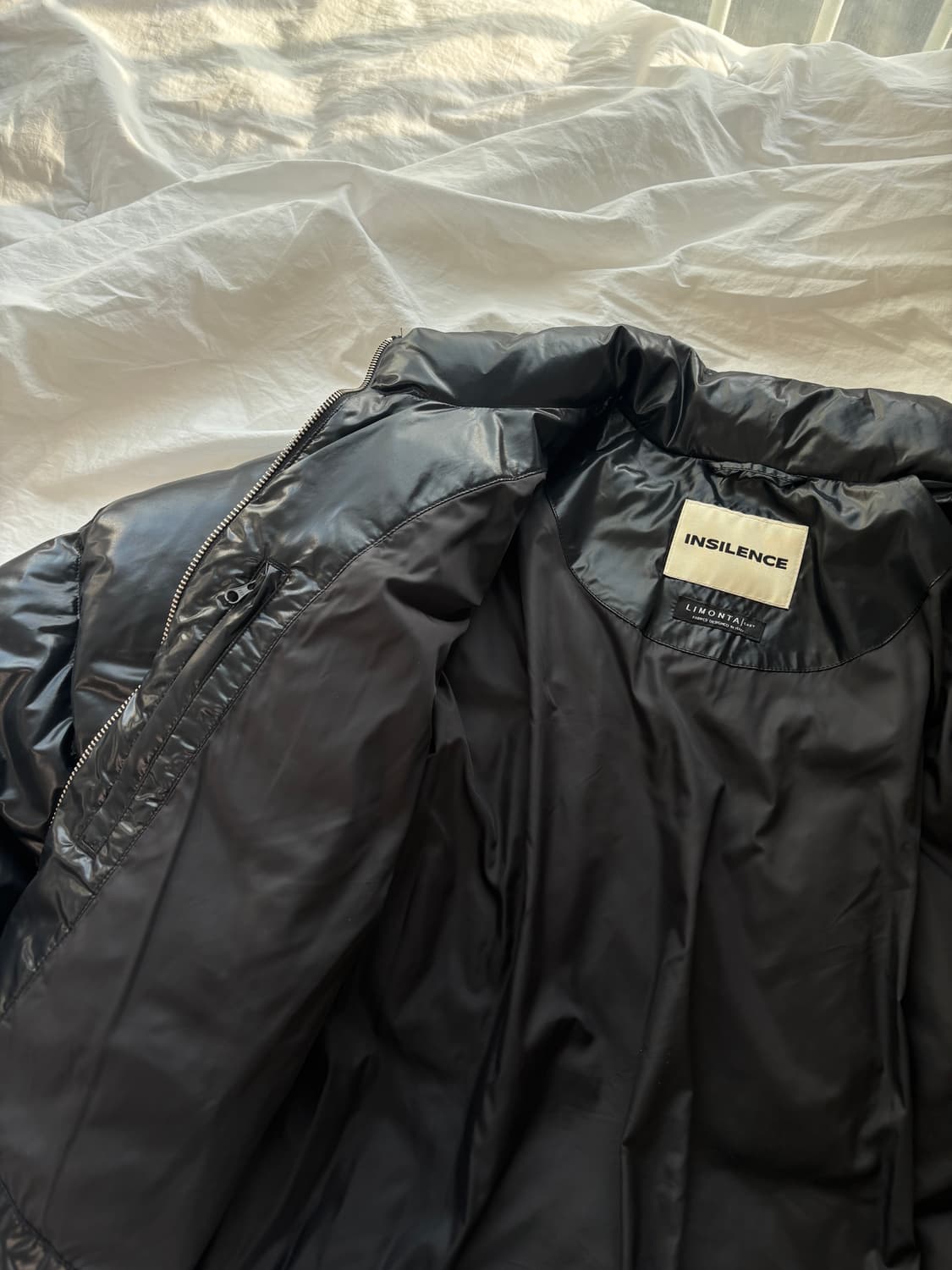 [인사일런스 우먼] 퀼티드 크롭 덕 다운 자켓 BLACK M 상품이미지10