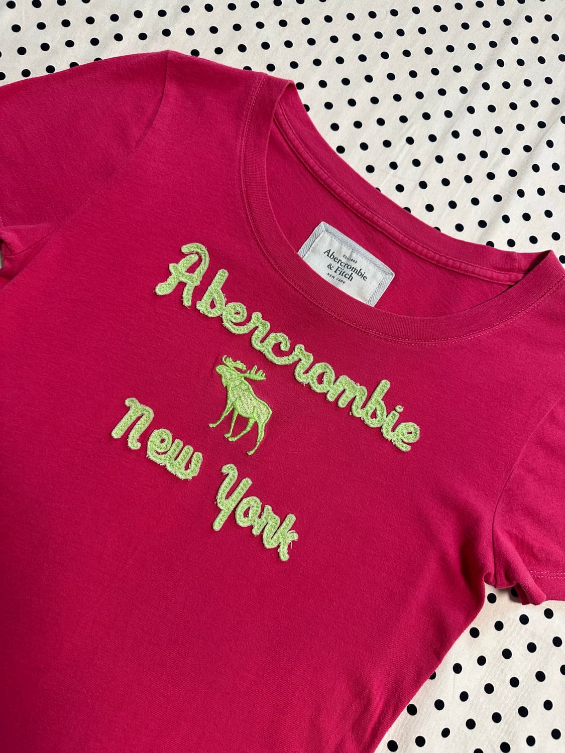 아베크롬비 로고패치 반팔티 y2k 갸루 상품이미지2