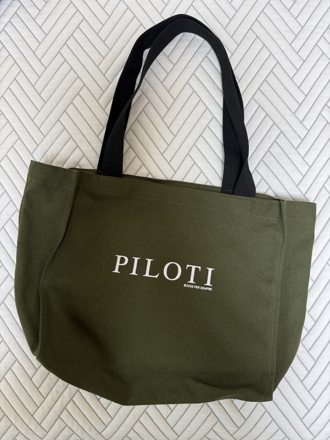 piloti 팝업 토트백 olive 상품이미지1