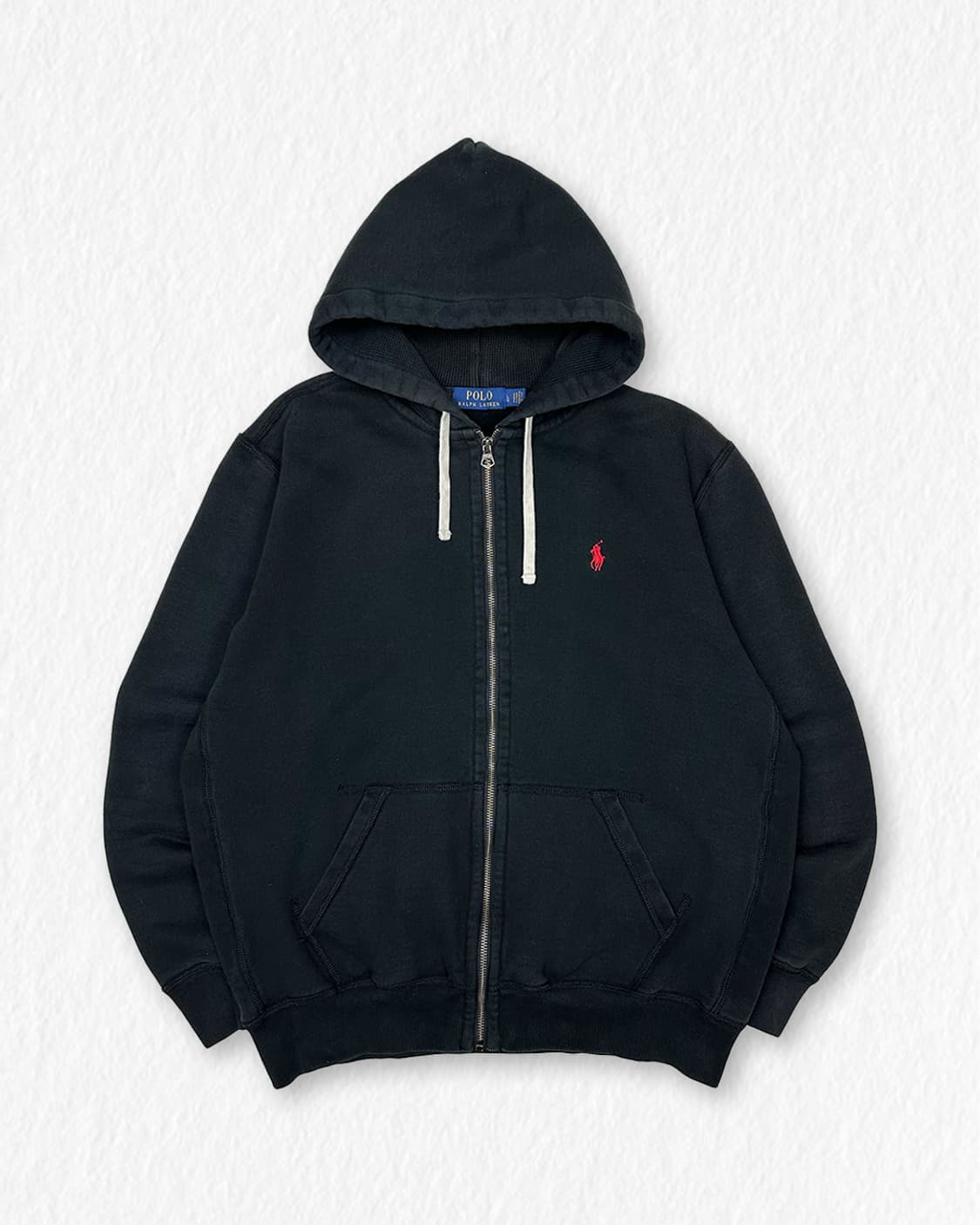 폴로랄프로렌 기모 후드집업 블랙 상품이미지1