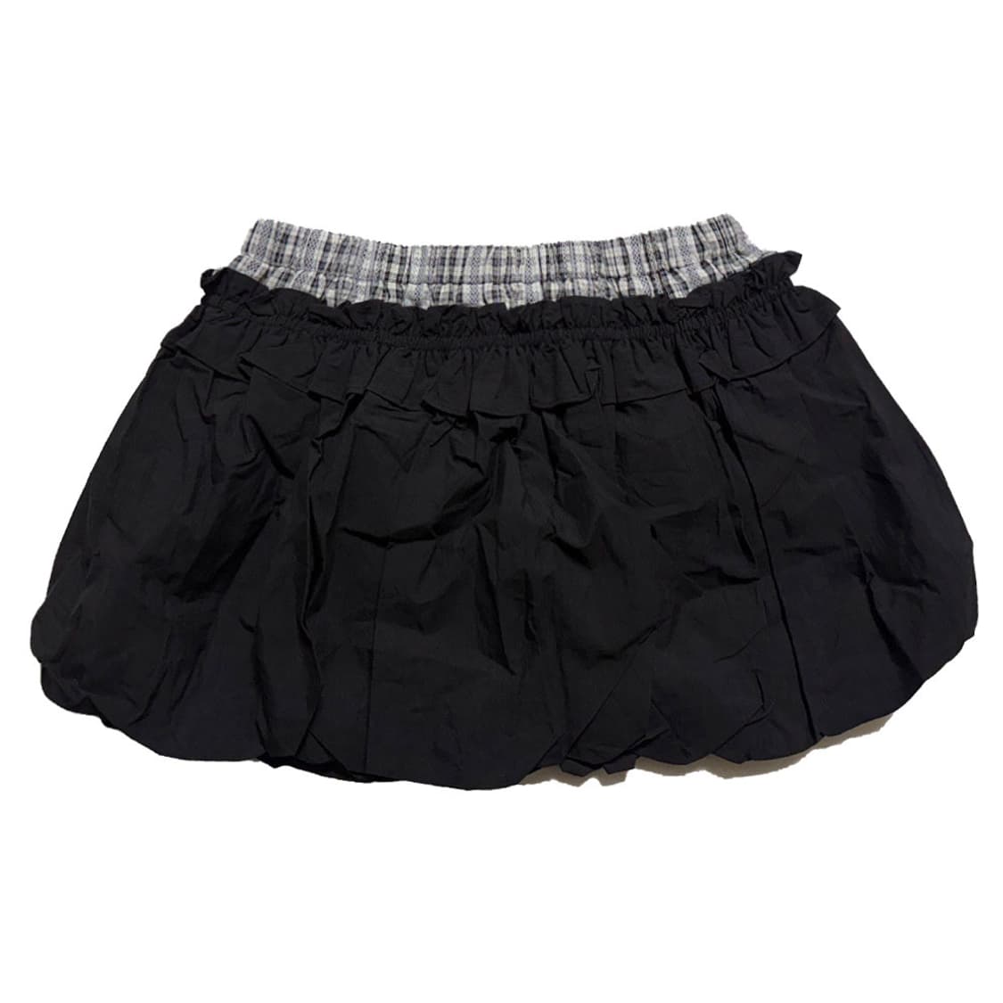 새상품 허리체크 펌킨 스커트 (블랙) 상품이미지2