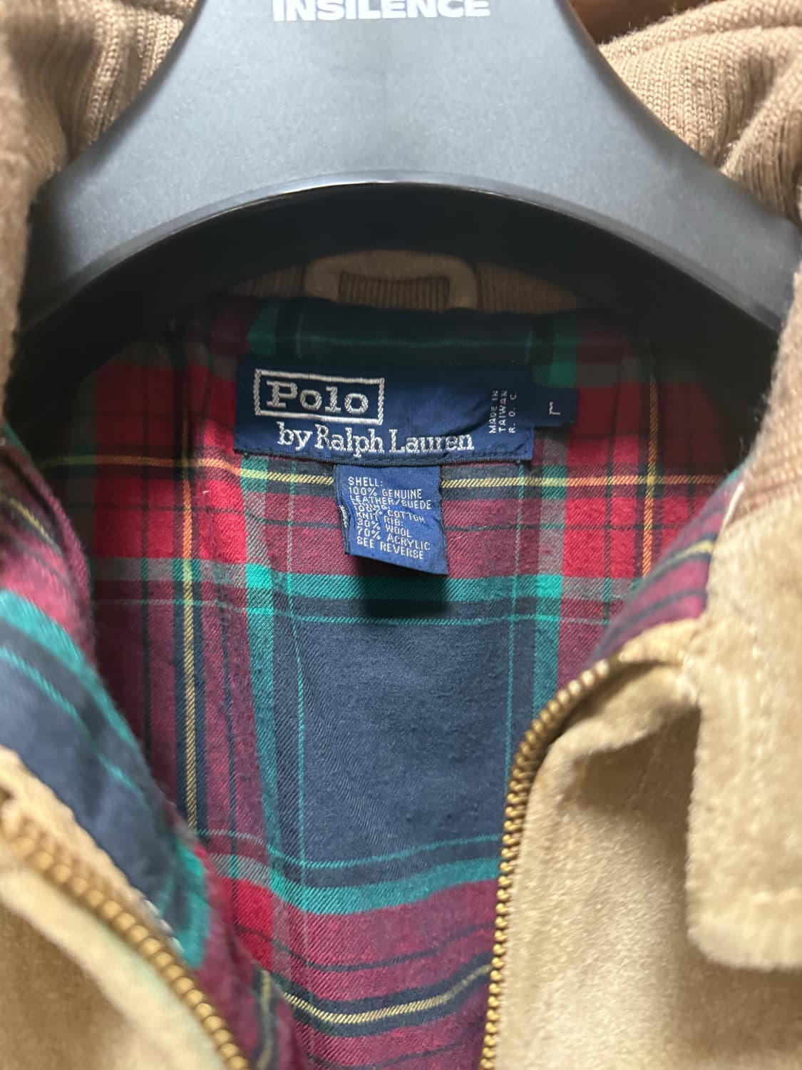 90S polo suede baracuda jacket L 상품이미지3