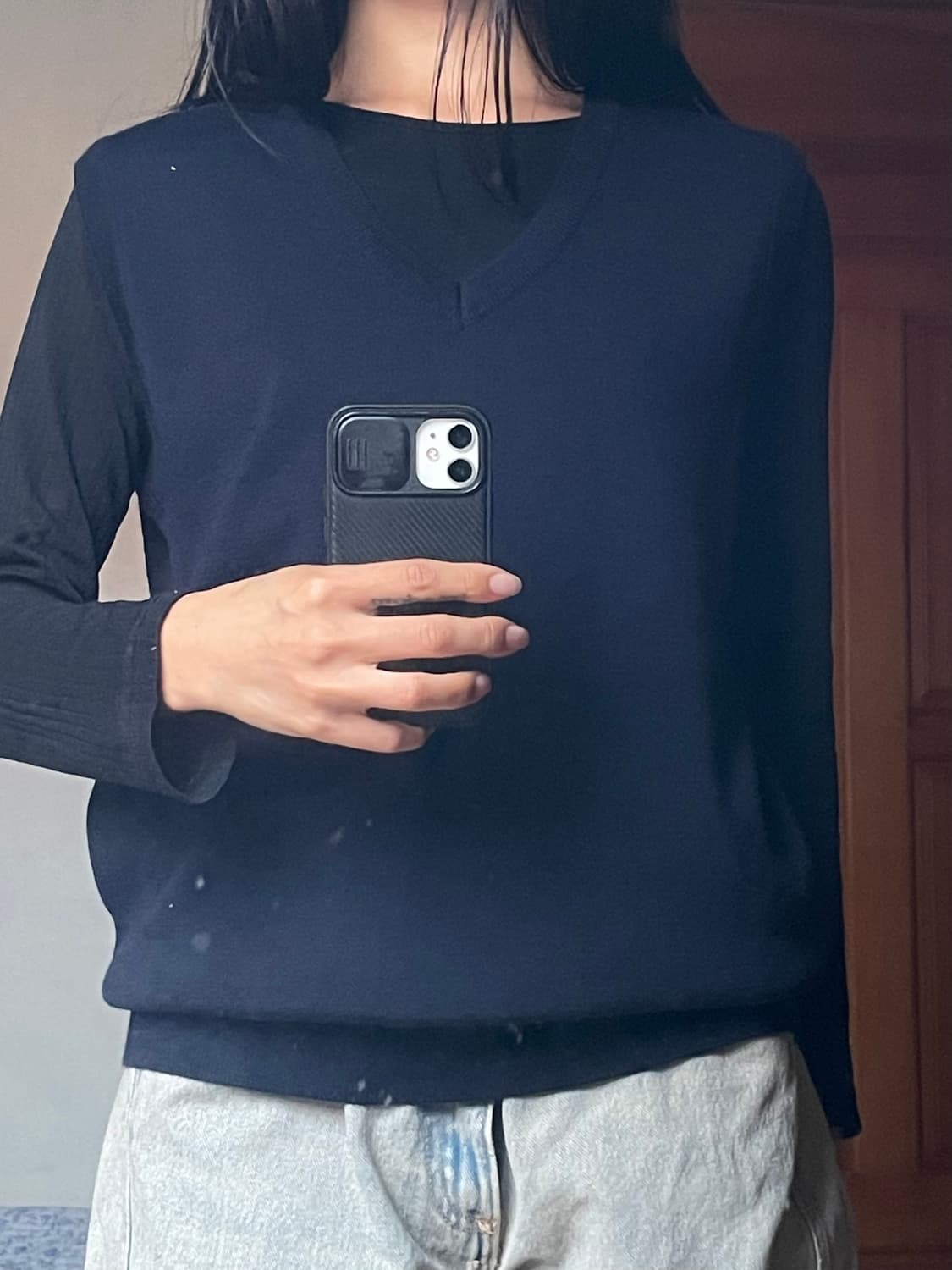 네이비 니트베스트 상품이미지1