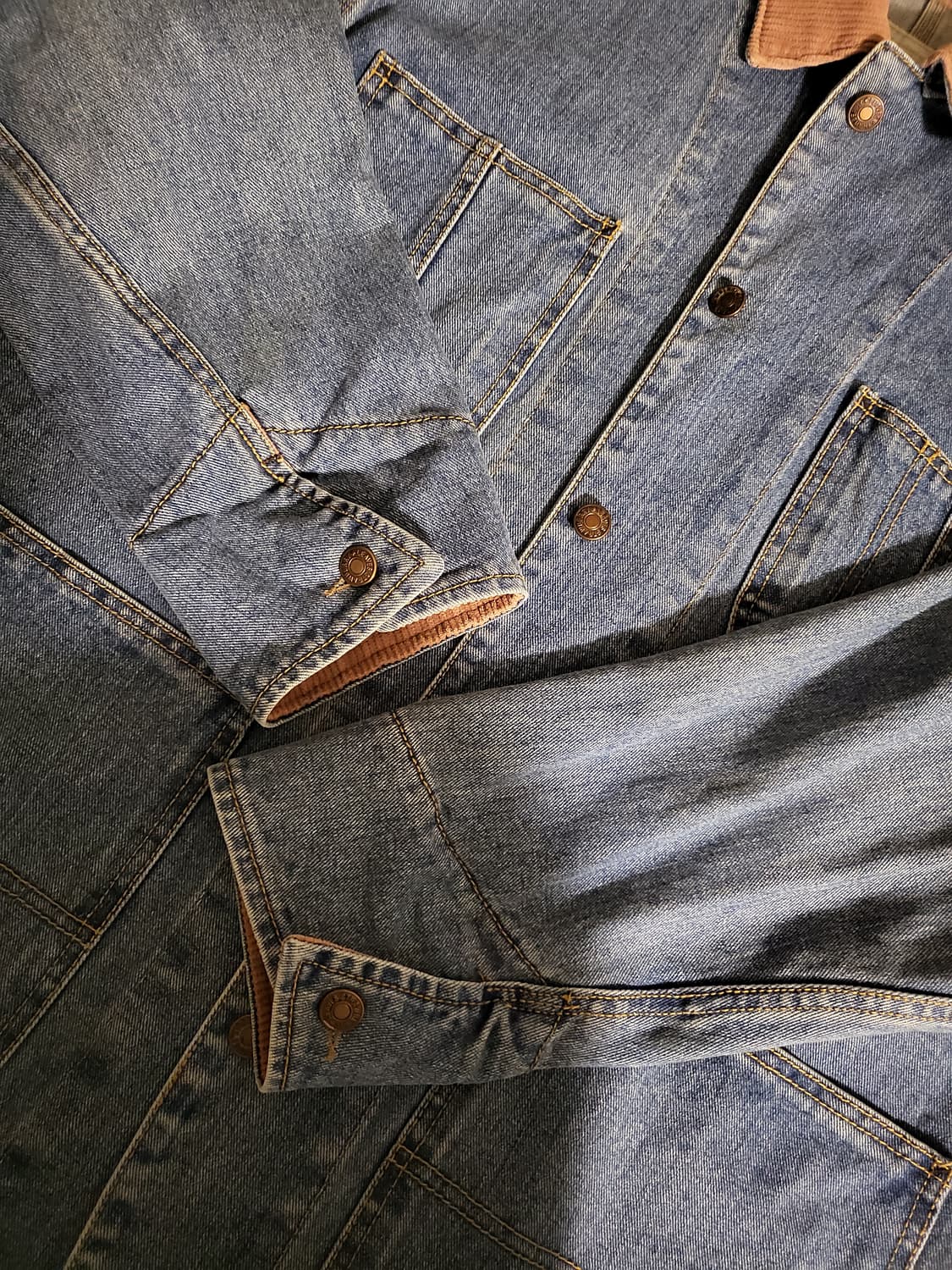 데님 청자켓 남녀공용 핏 상품이미지2