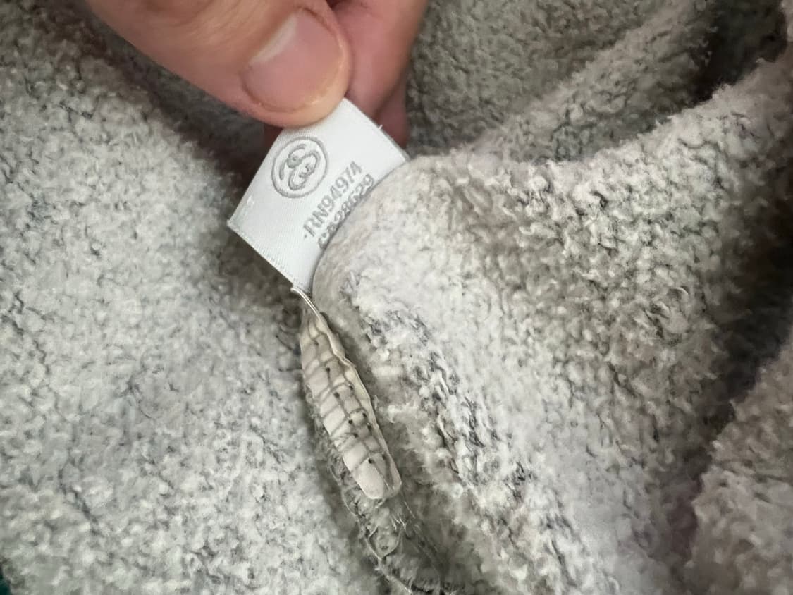 스투시x소프넷 콜라보 그레이 후드 상품이미지5