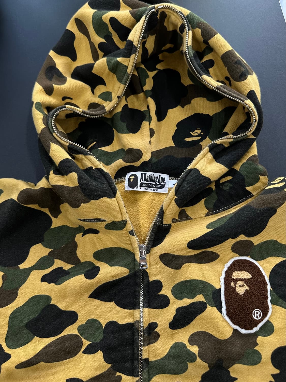 베이프 1st Camo 황계 풀집업 후드 상품이미지5