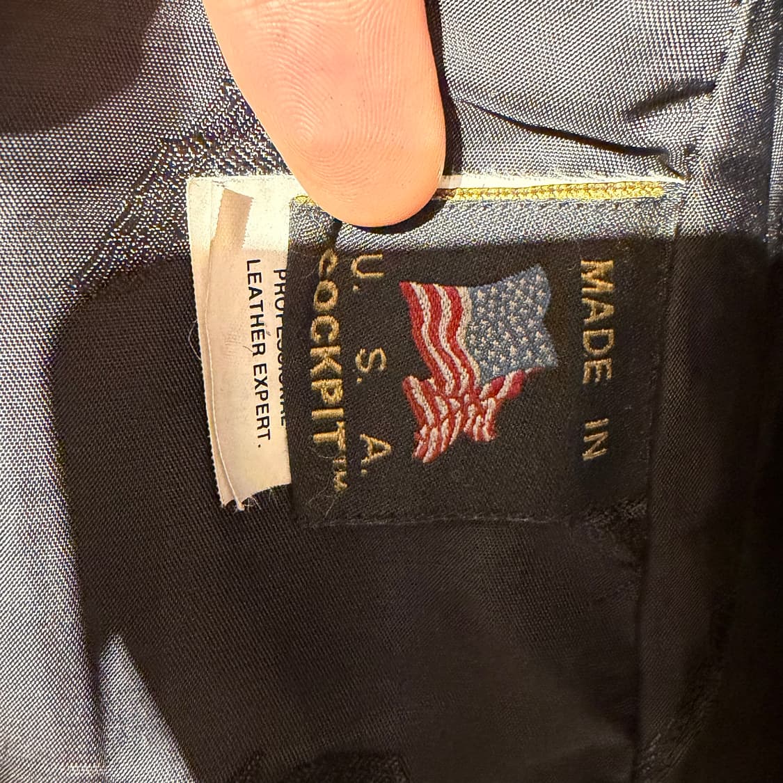 COCKPIT USA 콕핏 usn 헤비 고트레더 피 코트 XXL 염소가죽 상품이미지6