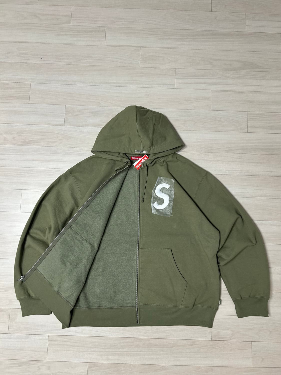 (XL) 슈프림 s로고 후드 집업 -24fw 상품이미지2