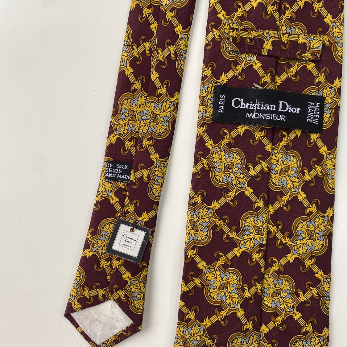 택달린 미사용품 크리스찬 디올(Dior) 명품 정품넥타이 상품이미지4