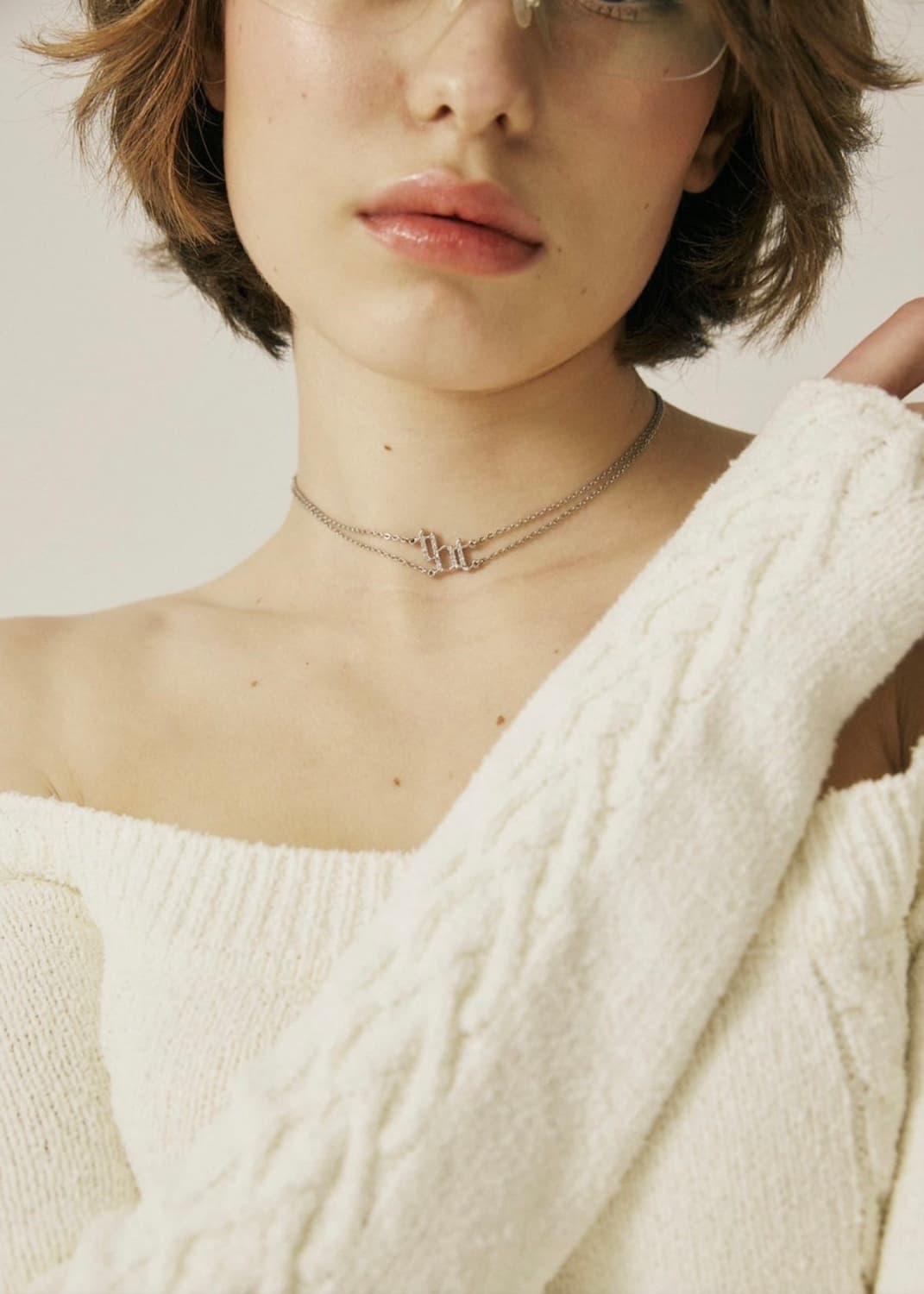 쓰리타임즈 초커 목걸이 상품이미지2