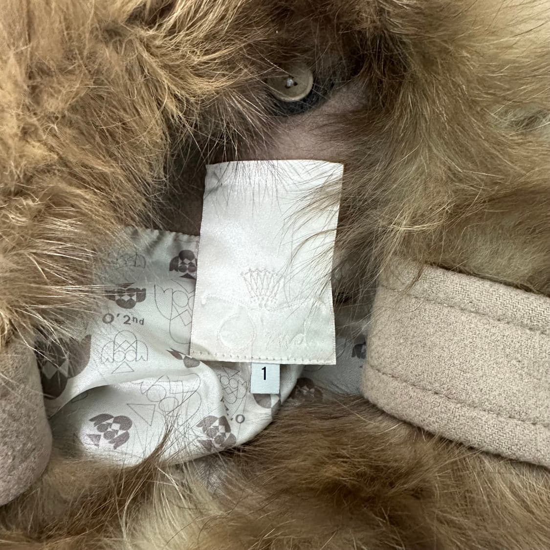 오즈세컨 퍼 카라 하프 울코트 상품이미지3